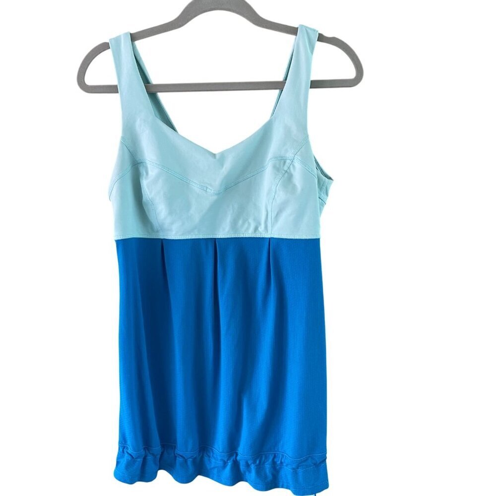 Lululemon Womens Top Size 8 Blue Run Tame Me Tank Athleisure Sweetheart